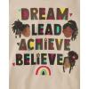 The Children’s Place Girls’ Short Sleeve Graphic T-Shirt(Dream lead achieve believe)