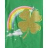 The Children’s Place Girls’ Short Sleeve Graphic T-Shirt(St Patrick’s Day Shamrock)