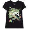 The Children’s Place Girls’ Short Sleeve Graphic T-Shirt(St Patrick’s Day Unicorn)