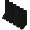 The Children’s Place girls Knee Socks Variety Pack(Black 6-pack)