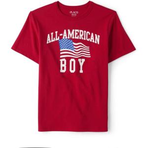The Children’s Place Boys All Holidays Short Sleeve Graphic T-Shirtst-Shirt(All American Boy)