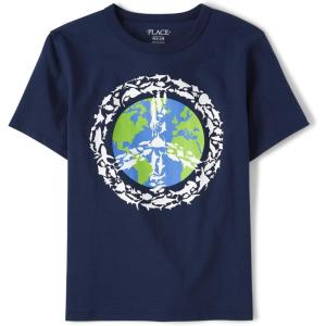 The Children’s Place Boys All Holidays Short Sleeve Graphic T-Shirtst-Shirt(Earth Peace)