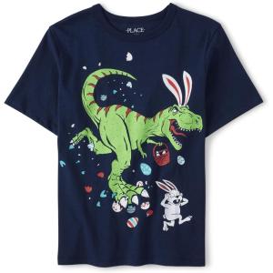 The Children’s Place Boys All Holidays Short Sleeve Graphic T-Shirtst-Shirt(Easter Dino)