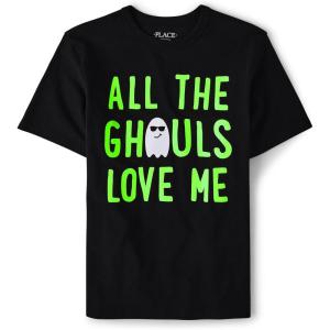 The Children’s Place Boys All Holidays Short Sleeve Graphic T-Shirtst-Shirt(Halloween Ghouls Glow)