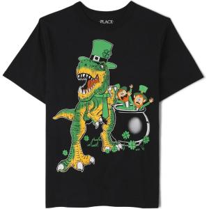 The Children’s Place Boys All Holidays Short Sleeve Graphic T-Shirtst-Shirt(St Patricks Dino)