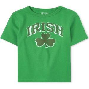 The Children’s Place Unisex-Baby and Toddler Irish Graphic Tees(Shamrock 1)