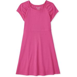 The Children’s Place,Short Sleeve Fashion Dress(Caddy Pink)