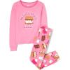 The Children’s Place girls Long Sleeve Top and Pants Snug Fit 100% Cotton 2 Piece Pajama Set(Need Smores Sleep)