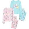 The Children’s Place girls Long Sleeve Top and Pants Snug Fit 100% Cotton 2 Piece Pajama Set(So Sleepy 2-pack)