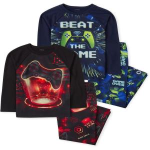 The Children’s Place boys Long Sleeve Top and Pants 2 Piece Pajama Set(Beat the Game 2-pack)
