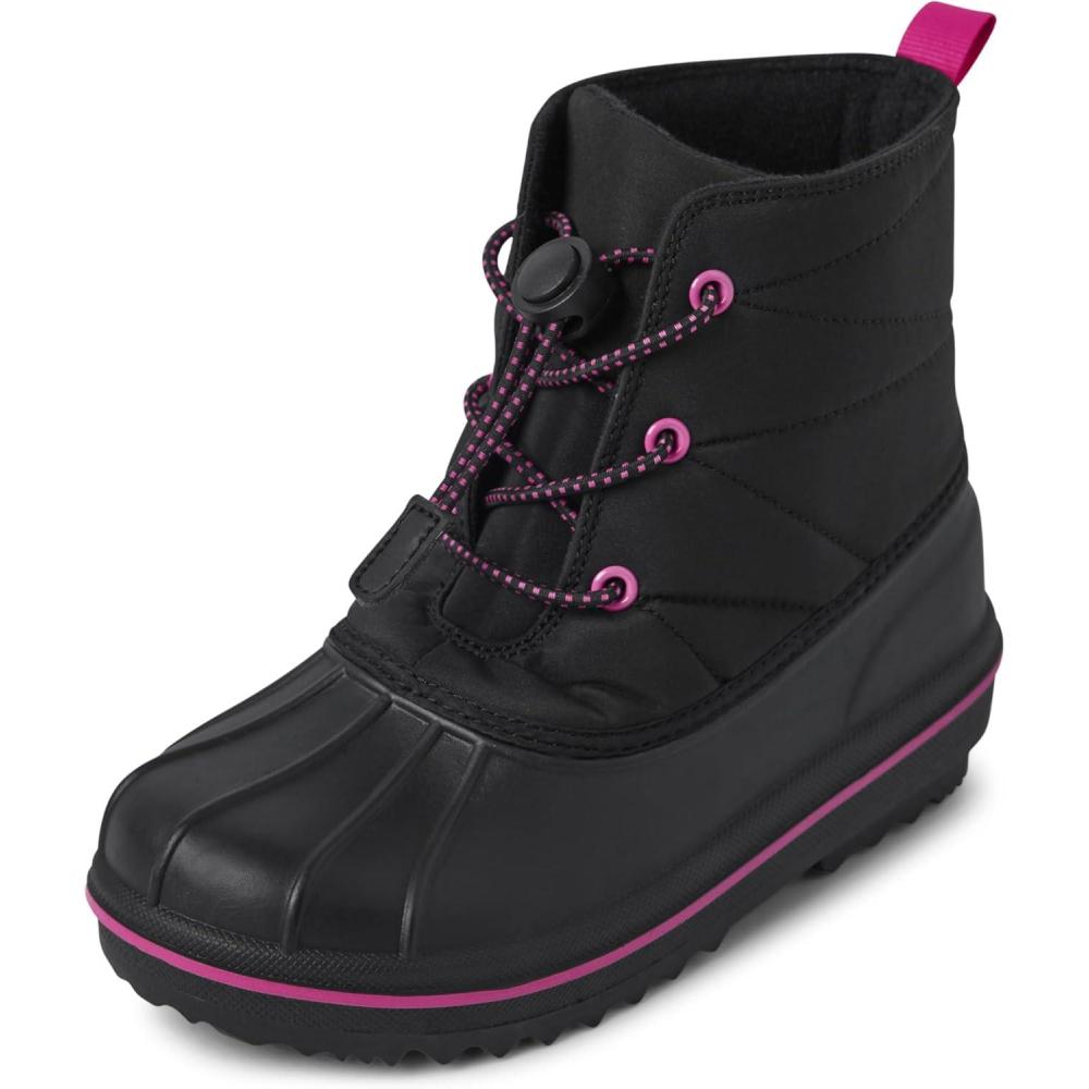 imageThe Childrens Place Girls Winter Lace Up Snow Boots