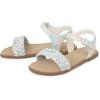 The Children’s Place Girls’ Adjustable Ankle Strap Flat Sandals(Pastel Multicolor Braid)