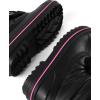 The Children’s Place Girls’ Faux Fur Trim Winter Snow Boots(Black Toggle)