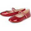 The Children’s Place Girls Girls Closed Toe Ballet Flats(Red)