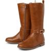 The Children’s Place Girls’ Tall Riding Boots(Tan)