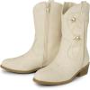The Children’s Place Girls’ Western Cowgirl Boots(Ivory)