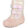 The Children’s Place Girls’ Faux Fur Trim Winter Snow Boots(Pink)