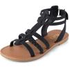 The Children’s Place Girls Gladiator Sandals(Black)