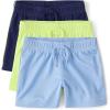 The Children’s Place Baby Boys’ and Toddler Quick Dry Mesh Basketball Shorts(Lime/Sky Blue/Tidal 3-pack)