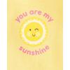 The Children’s Place Baby Boys’ And Newborn Short Sleeve Bodysuits, Multipacks(Sunshine Yellow 5-pack)