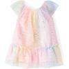 The Children’s Place Baby-Girls and Toddler Short Sleeve Dressy Dresses(Bright Pink Rainbow)