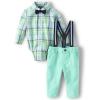 The Children’s Place unisex child Mint To Be Matching Family Collection(Newborn 3 Pc Set)