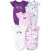 The Children’s Place Baby Boys’ And Newborn Short Sleeve Bodysuits, Multipacks(Fairy 5-pack)