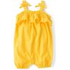 The Children’s Place Baby Girls’ And Newborn Everyday Summer Rompers(Aspen Gold)