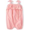 The Children’s Place Baby Girls’ And Newborn Everyday Summer Rompers(Fuzzy Pink)