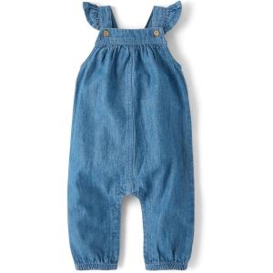 The Children’s Place Baby Girls’ And Newborn Everyday Summer Rompers(Denim Blue)