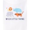 The Children’s Place Baby Boys’ And Newborn Short Sleeve Bodysuits,multipacks(White Safari 5-pack)