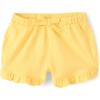 The Children’s Place Baby Girls’ and Newborn Cotton Pull on Everyday Shorts(Lemons 3-pack)