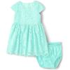 The Children’s Place Unisex-Child Coordinating Family Outfits, Mommy & Me, Dad & Son, Baby, Mint to Be Collection(Newborn Dress)