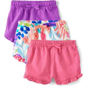 The Children’s Place baby-girls And Newborn Cotton Pull on Everyday Shorts(Summer Purple 3-pack)