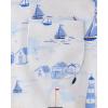 The Children’s Place Baby Boys’ And Newborn Short Sleeve Button Down Shirt and Shorts 2 Piece Set(Sailboats)