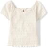 The Children’s Place Girls’ Smocked Short Sleeve Tops(Bunnys Tail Keyhole)