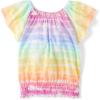 The Children’s Place Girls’ Smocked Short Sleeve Tops(Multicolor)