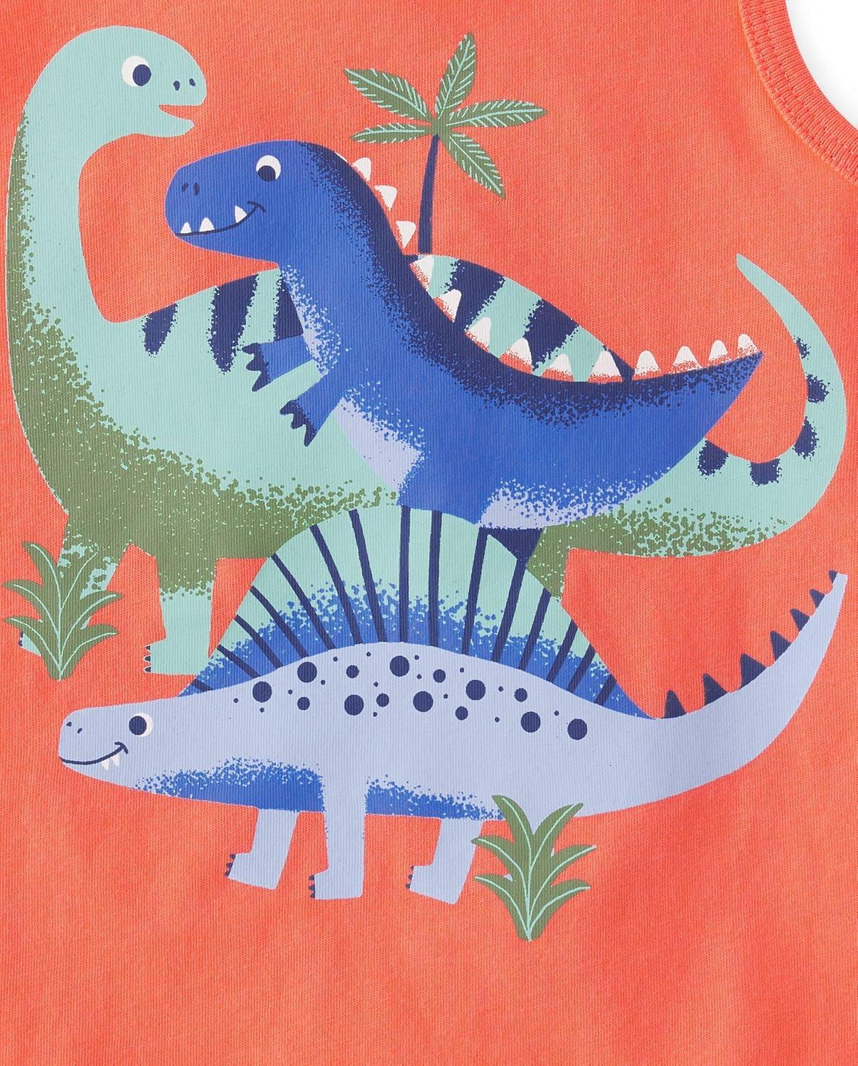 imageThe Childrens Place Baby Boys and Toddler Assorted Tank TopDinos 3pack