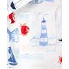 The Children’s Place Baby Boys’ and Toddler Poplin Short Sleeve Button Down Shirt(Sailboats)