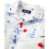 The Children’s Place Baby Boys’ and Toddler Poplin Short Sleeve Button Down Shirt(Sailboats)