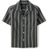The Children’s Place boys Short Sleeve Button Up Shirt(Motor Oil)
