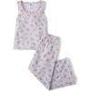 The Children’s Place Girls’ Tank Top and Pants 2 Piece Pajama Set(Gray Pointelle)