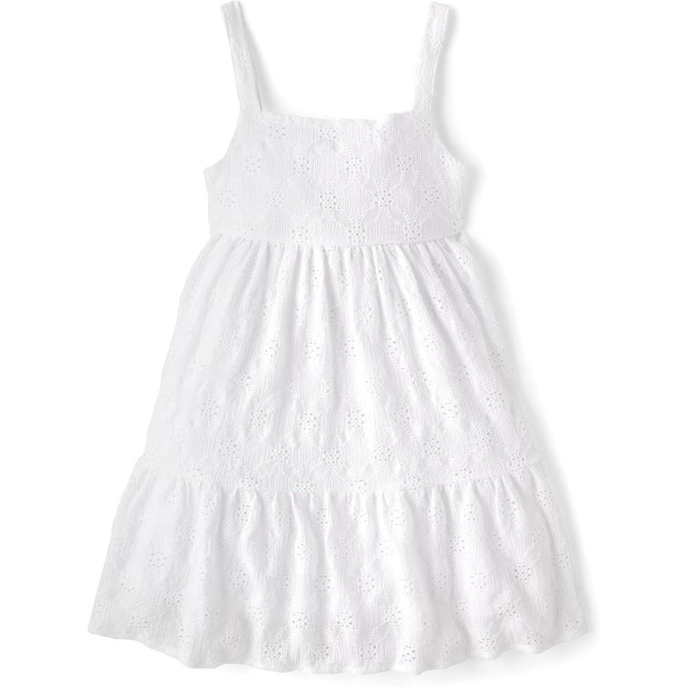 imageThe Childrens Place Big Girls Sleeveless Maxi DressSoft White