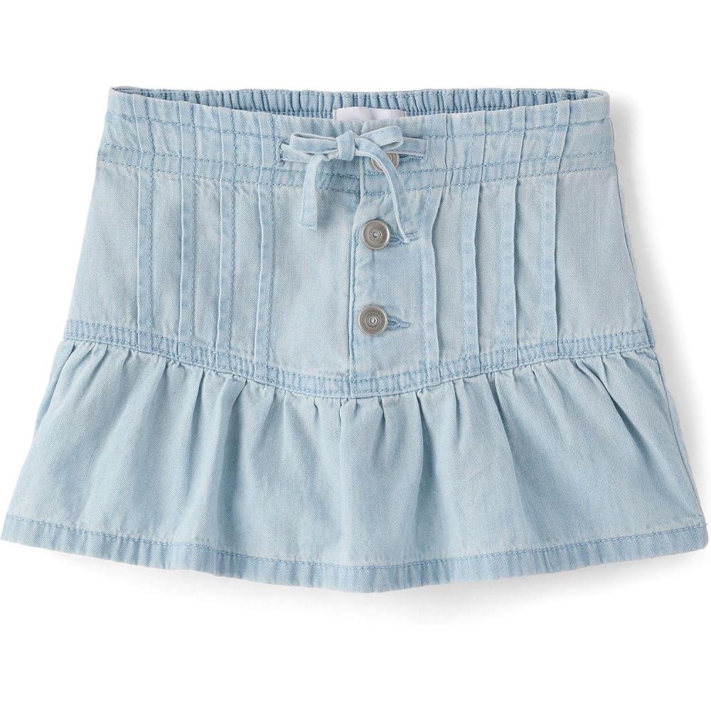 imageThe Childrens Place Girls Everyday Denim Skirts and SkortsSutton Wash Chambray