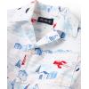 The Children’s Place Boys’ Short Sleeve Poplin Button Down Shirt(Sailboats)