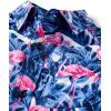 The Children’s Place Boys’ Short Sleeve Poplin Button Down Shirt(Tidal Flamingo)