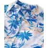 The Children’s Place Boys’ Short Sleeve Poplin Button Down Shirt(White Palm Tree Print)