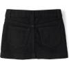 The Children’s Place Girls’ Everyday Denim Skirts and Skorts(Black Wash Bows)