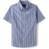 The Children’s Place Boys’ Short Sleeve Poplin Button Down Shirt(Blue Stripe)