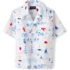 The Children’s Place Boys’ Short Sleeve Poplin Button Down Shirt(Sailboats)